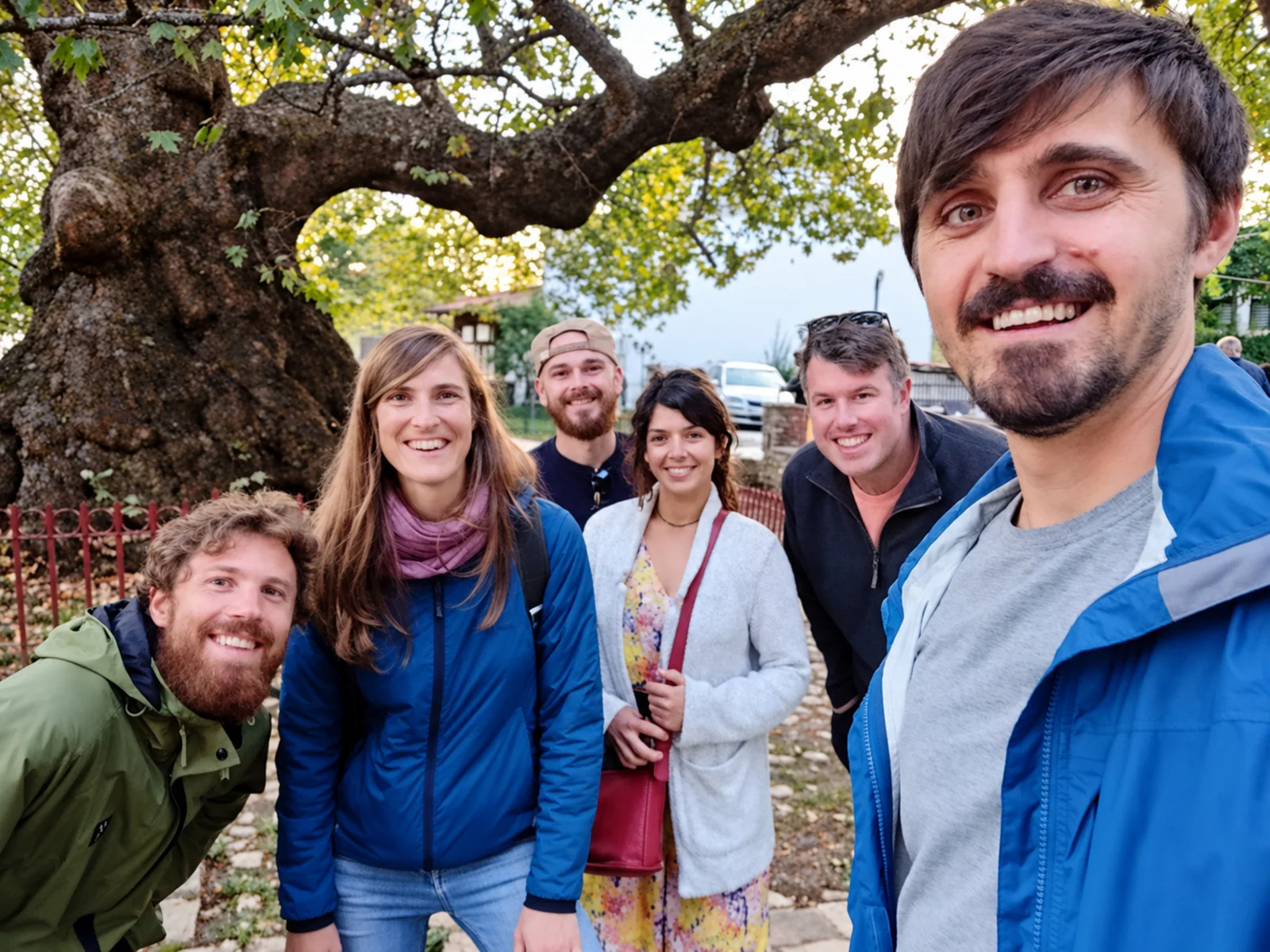 Travelers exploring the untouched wilderness of Kosovo with a local guide