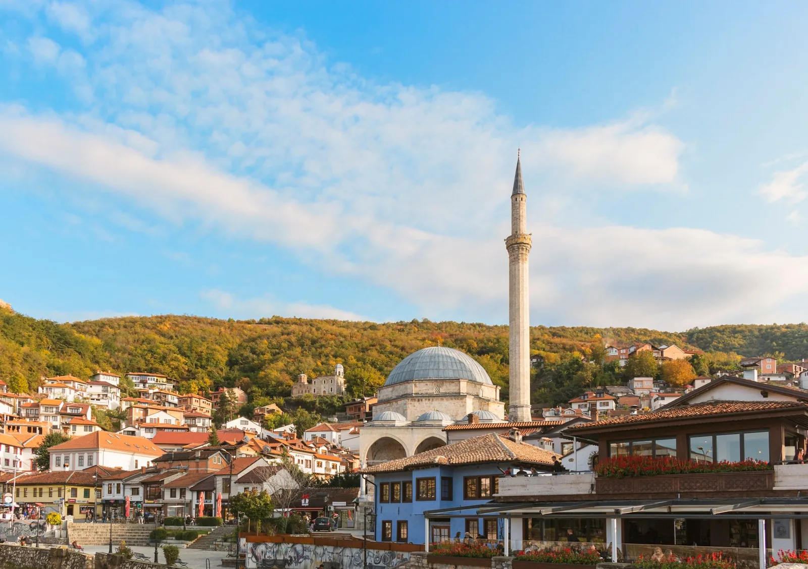 Historic architecture and cityscape in Prizren, Kosovo